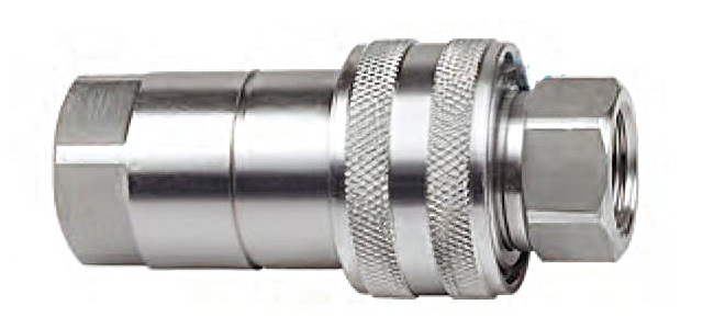 CB-SP-1F-SS 316 stainless ISO B coupling – connected with Viton seal