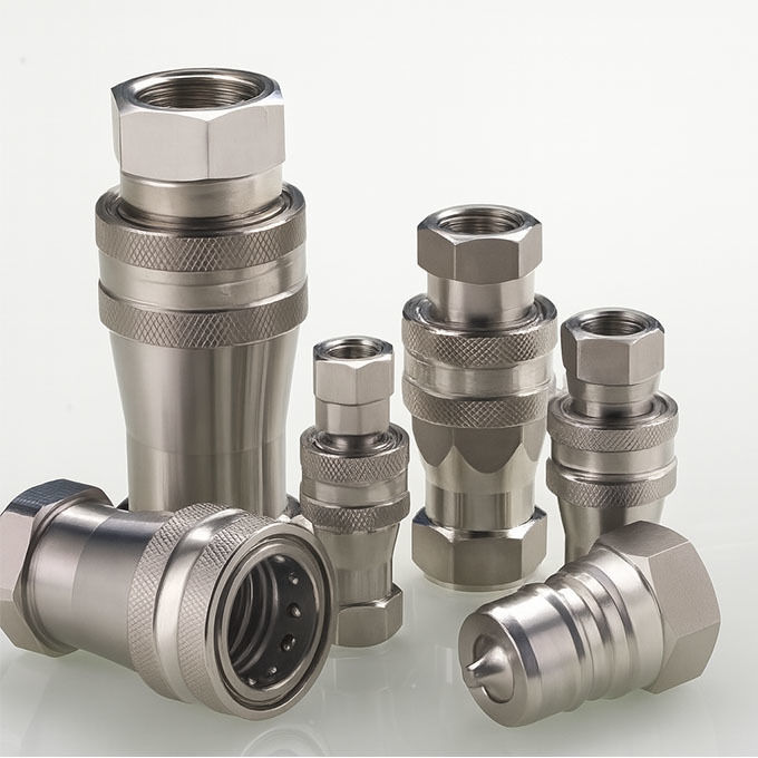 Loại đóng 1 inch Bộ ghép nối nhanh ISO, Khớp nối bằng thép không gỉ Phát hành nhanh