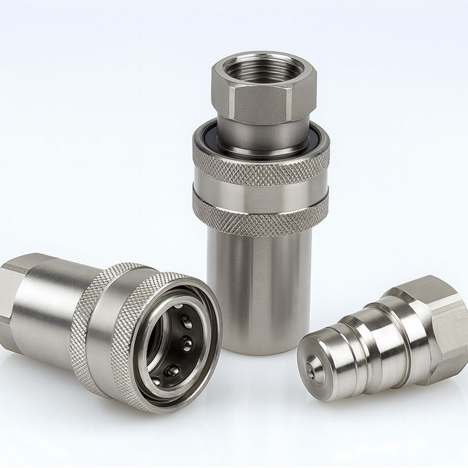 Cb-spm-10f-a-iso-7241-a Stainless Steel Quick Coupling với Parker 6600 Plug And Socket Connection